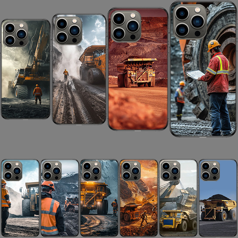 Dump Truck Heavy Equipment - Custodia per telefono resistente per ispezione