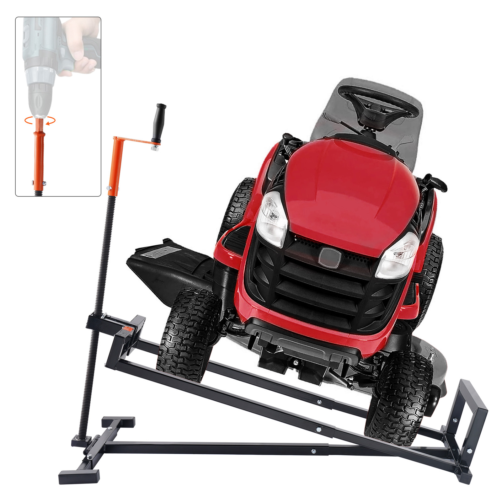 Hydraulic Floor Jack - SucceBuy Sollevatore per tosaerba con martinetto