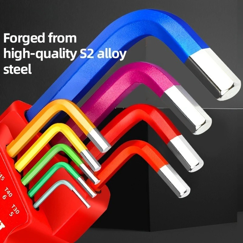 Heavy Equipment Key Set - Set di 9 Chiavi Esagonali Industriali,