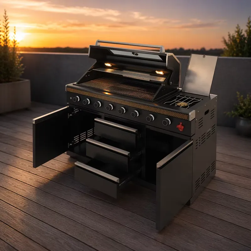 Heavy Equipment Zone - Griglia BBQ a Gas Resistente per