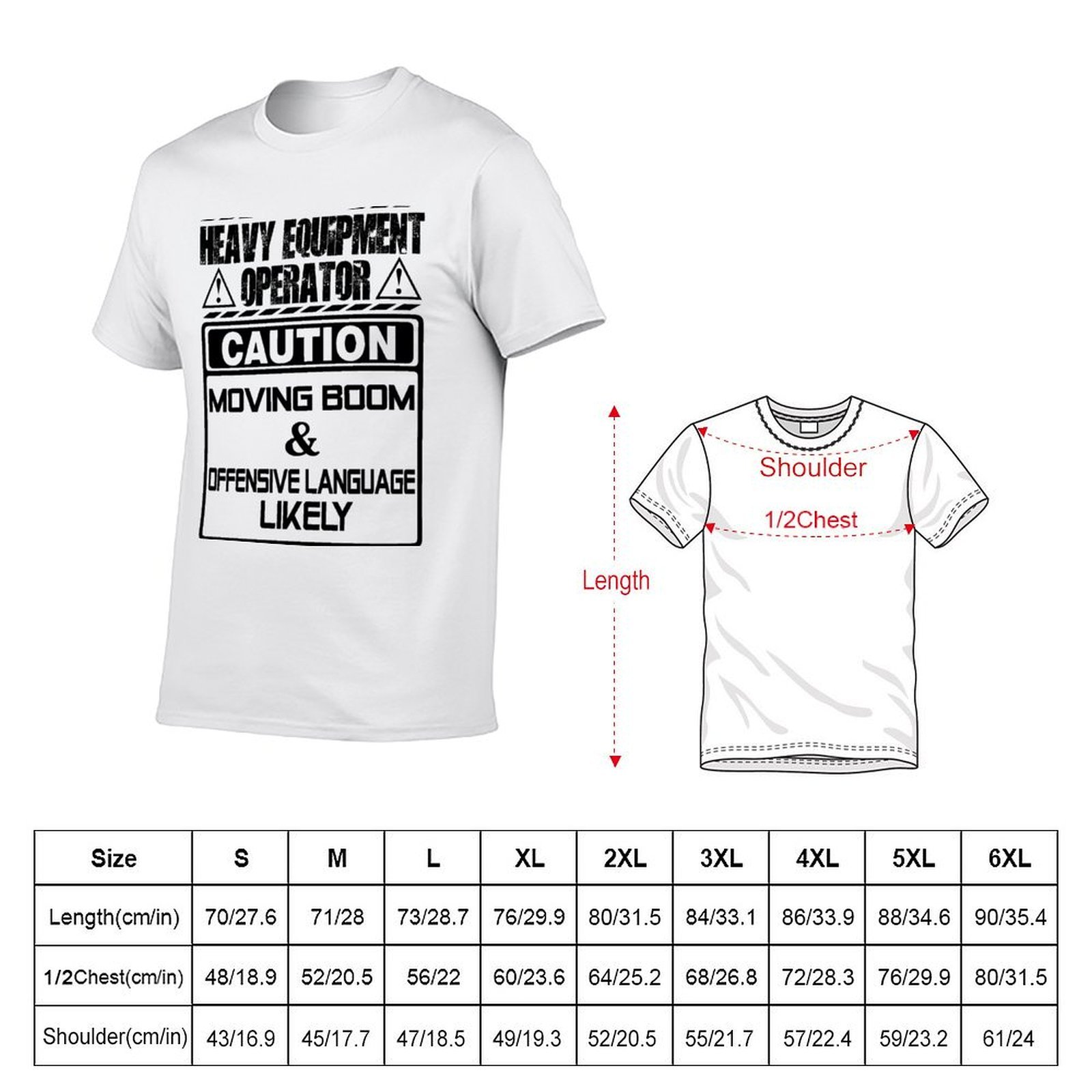 T-shirt con stampa vettoriale  - Heavy Equipment Operator Shirts recensione e prezzo