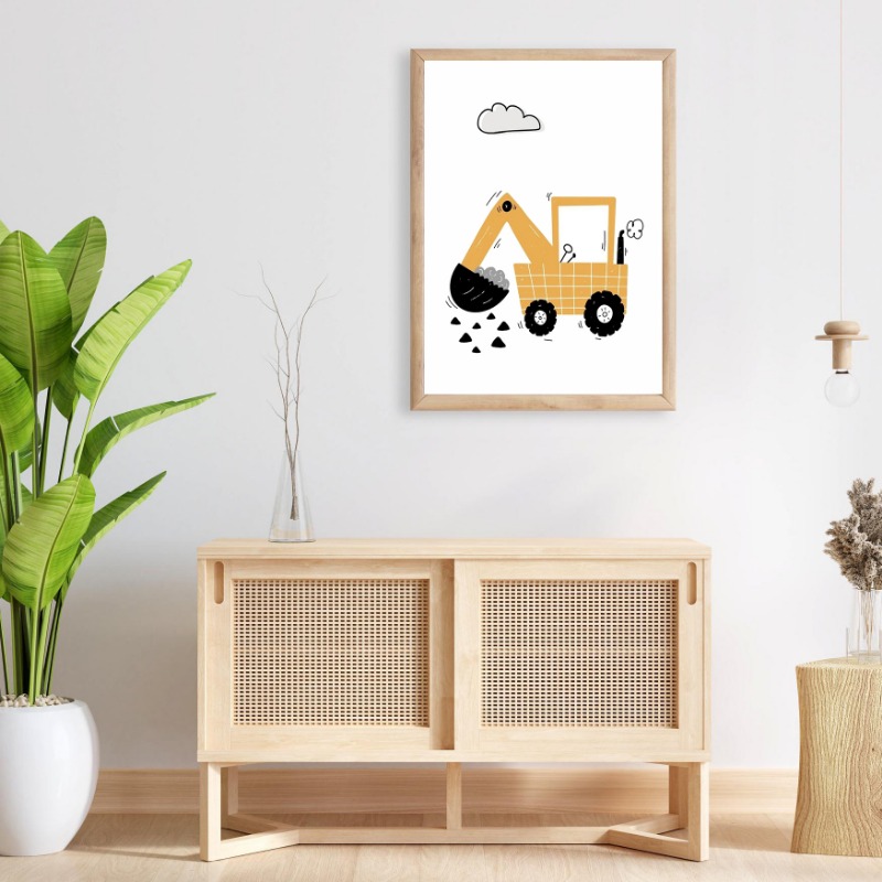Veicoli ad acquerello Arte del - Heavy Equipment Background recensione e prezzo