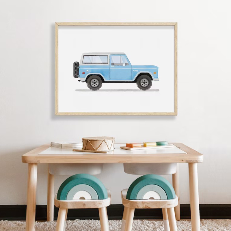 Acquerello Retro Toy Car Surf  - Heavy Equipment Background recensione e prezzo