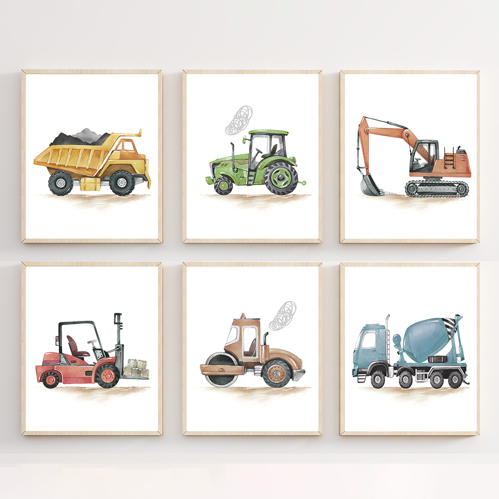 Stampe per veicoli da costruzi - Heavy Equipment Background recensione e prezzo