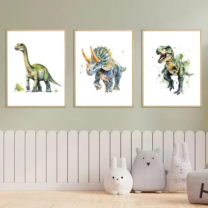 Acquerello Dinosauro Nursery T - Heavy Equipment Background recensione e prezzo