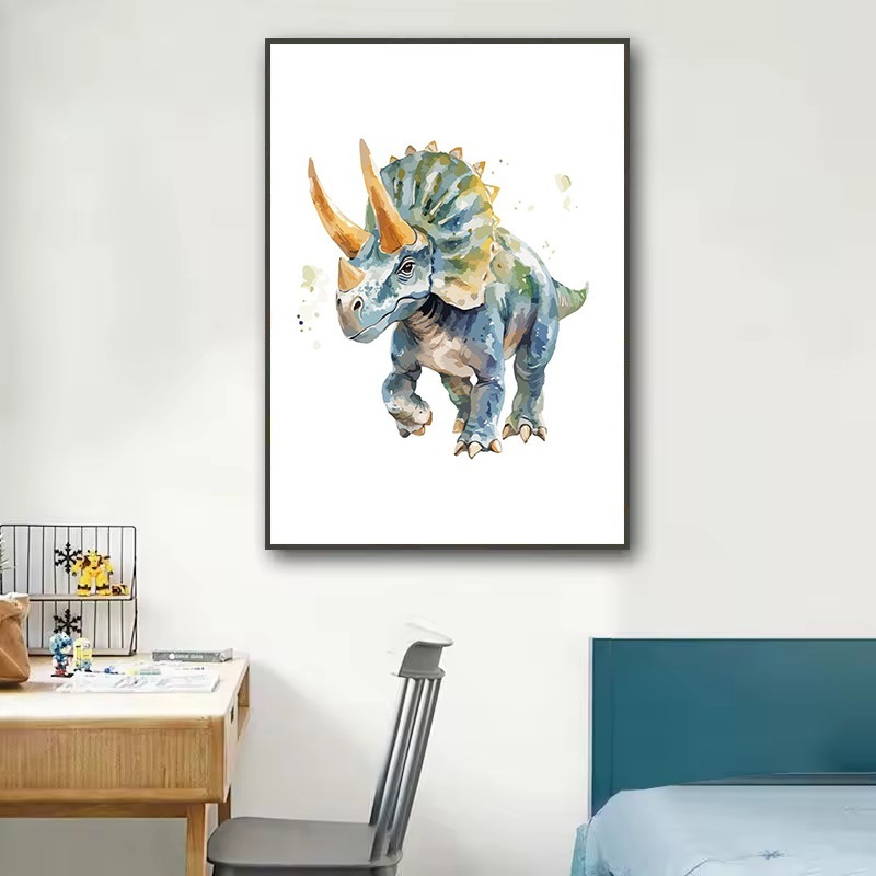 Acquerello Dinosauro Nursery T - Heavy Equipment Background recensione e prezzo