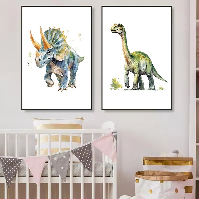 Acquerello Dinosauro Nursery T - Heavy Equipment Background recensione e prezzo